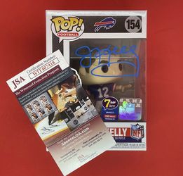 Jim Kelly signed Funko POP: NFL Football Funko Figure #154 Buffalo Bills