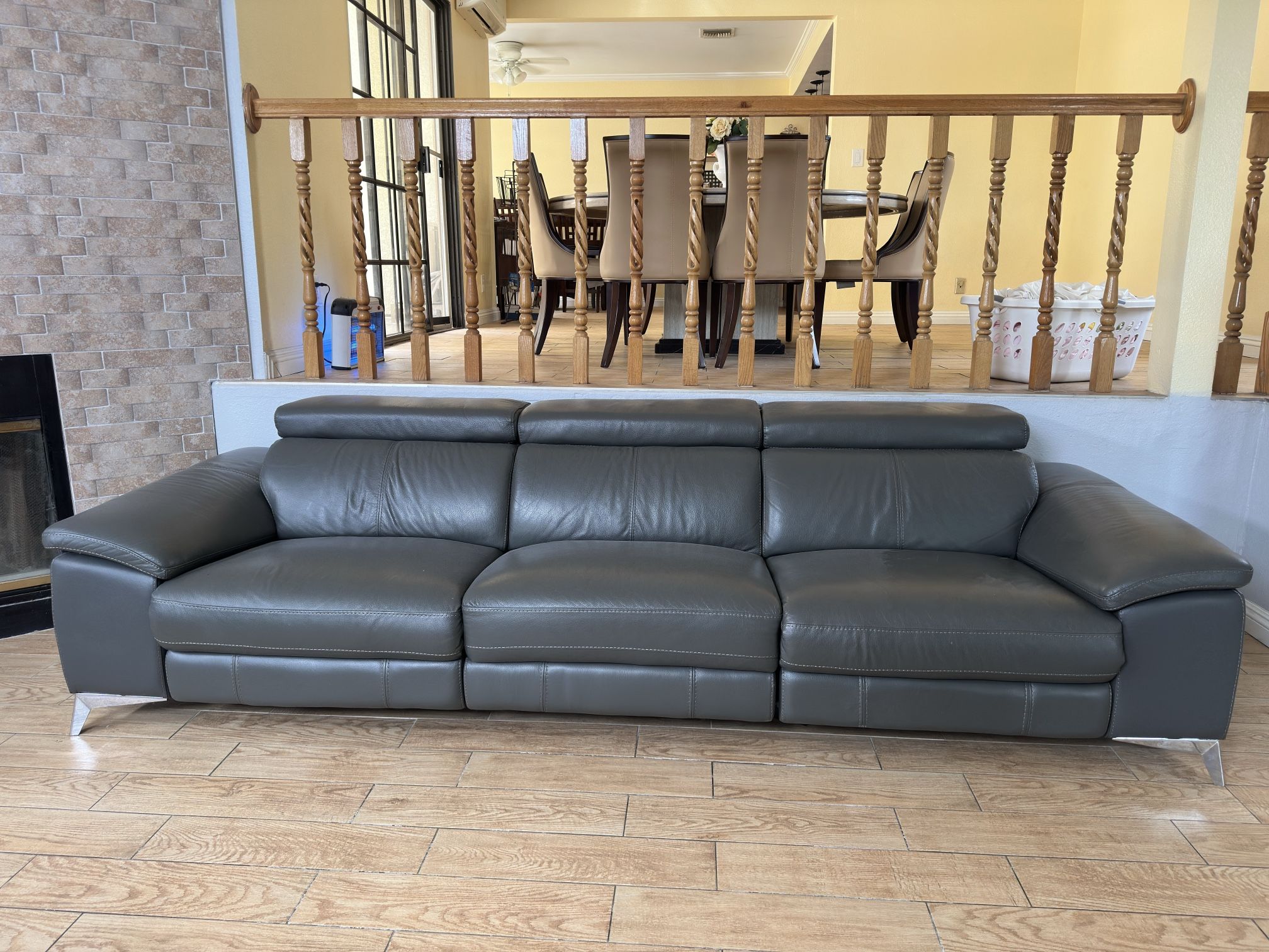 Leather Reclining Couch