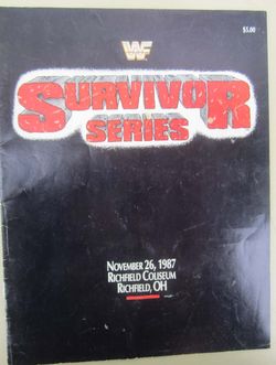 WWF Survivor Series Program 1987 - WWE Original