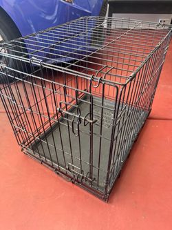 Folding Metal Dog Crate – $20