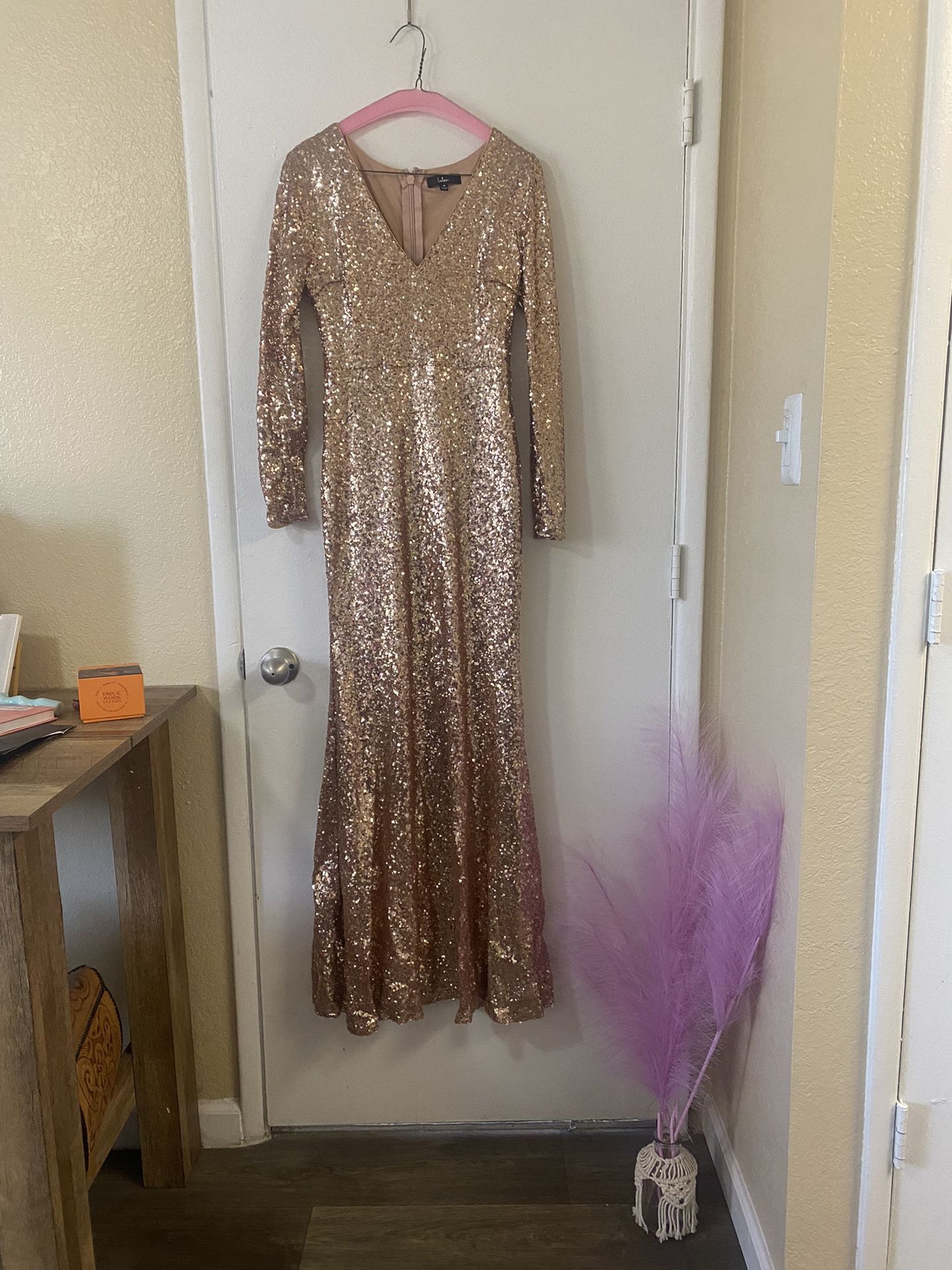Rose gold sequin Mermaid Dress