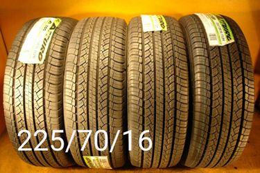 225/70/16 For Sale 4 New Tires We Service Motorcycle Tires