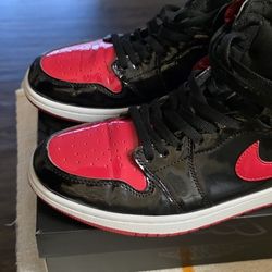 JORDAN 1 - PATENT RED & BLACK