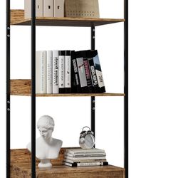 5-Tier Book Shelf With Storage Cabinet