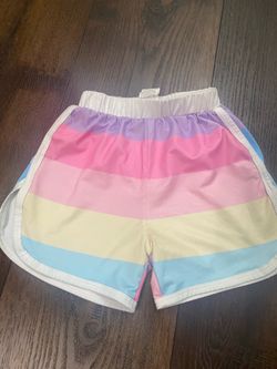 Girls striped shorts size 7 by SHEIN #23