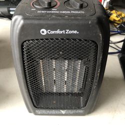 PRICE IS FIRM Comfort Zone Small Table of Under the Desk Heater AND Fan  15  You are more than welcome to test the item before you pay us. 