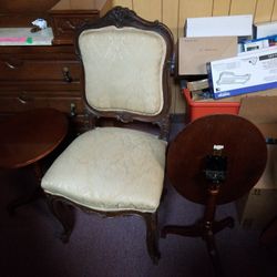 Chair 2 Tables With Drop Down Tops