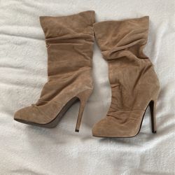 Aldo Size 38 Suede Light Brown Boots