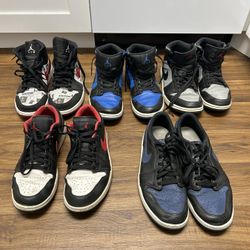 5 Pairs Of Shoes Jordans Nikes