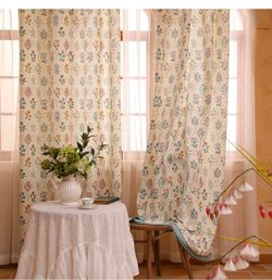 Vintage Floral courtain 71x65