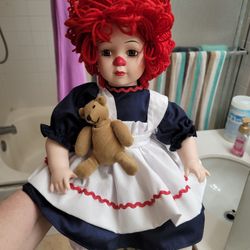 Raggedy Ann And Andy Porcelain Dolls