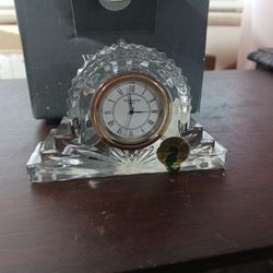 New Waterford Crystal Mantle Clock