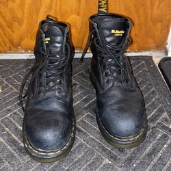 Doc Martens steel toe worm boots