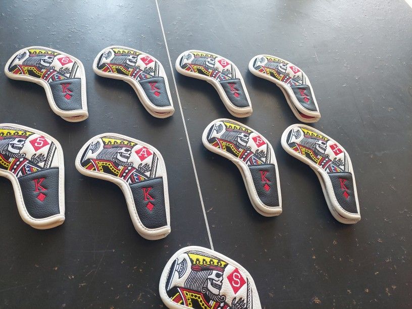 Blended Playing Card Gold Head Covers