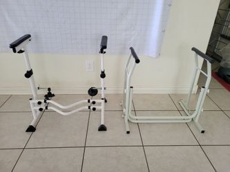 Toilet safety rails