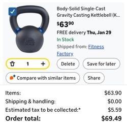 26lb Kettlebell $50 EACH (2×$100) PRICED TO SELL FAST