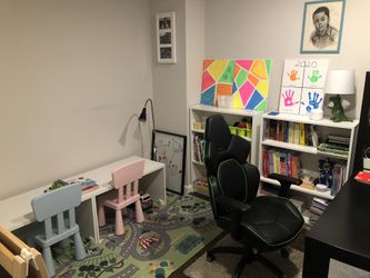 Kids Desk Chair And Lamp $50