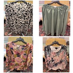 Women’s Cute XL Tops $5 Each. Located in Murray cash/Venmo. Venmo deposit to hold or fcfs.