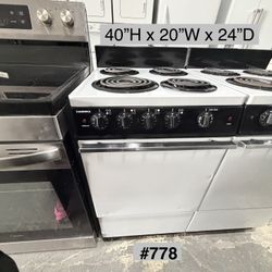 Hardwick Stove 20”W Electric (#778)