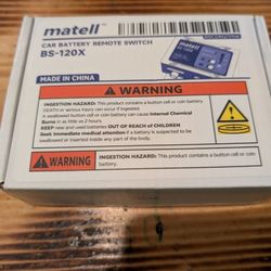matell BS-120X Car Battery Remote Switch