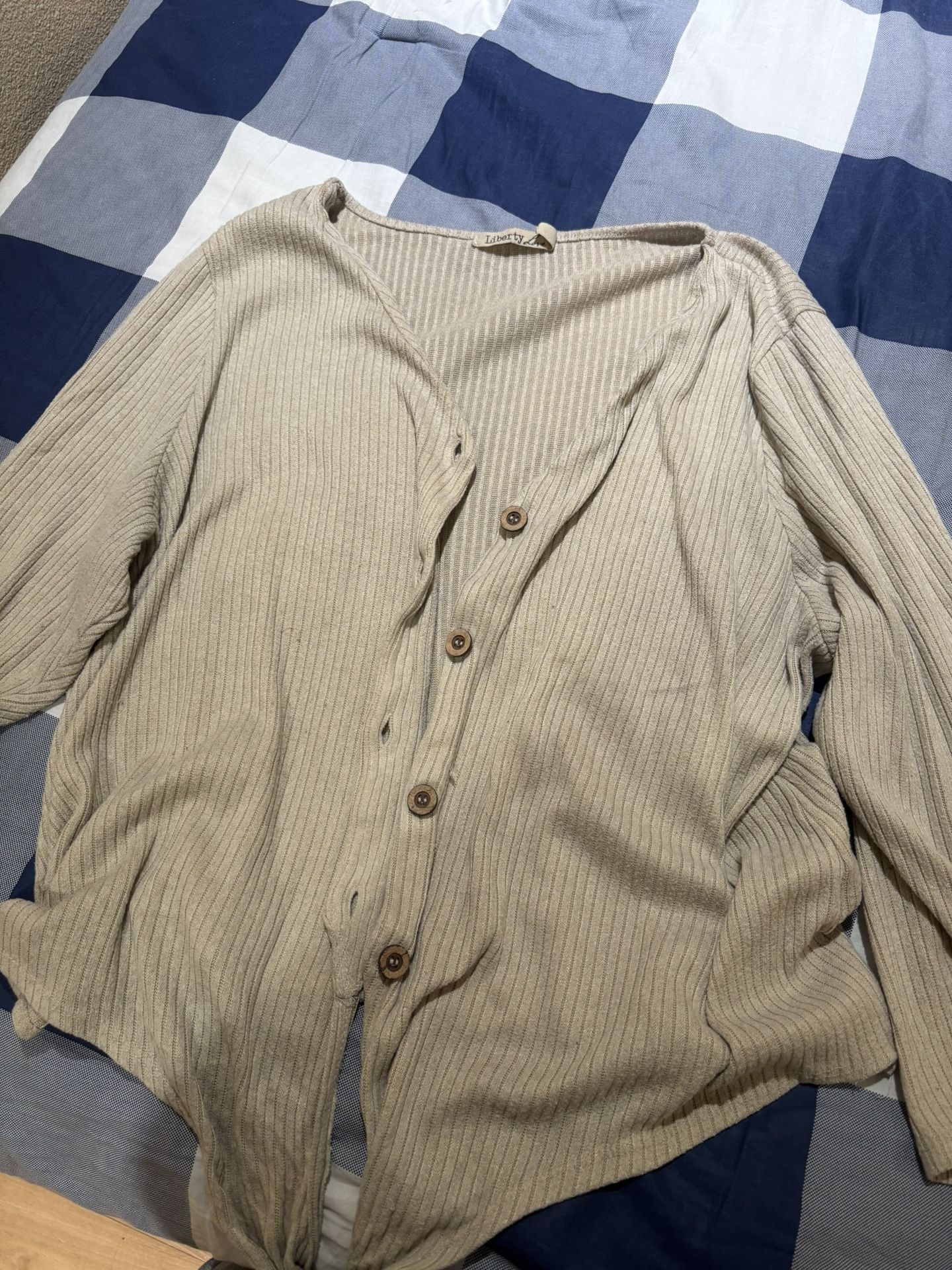 Tan Cardigan (size 3xl)