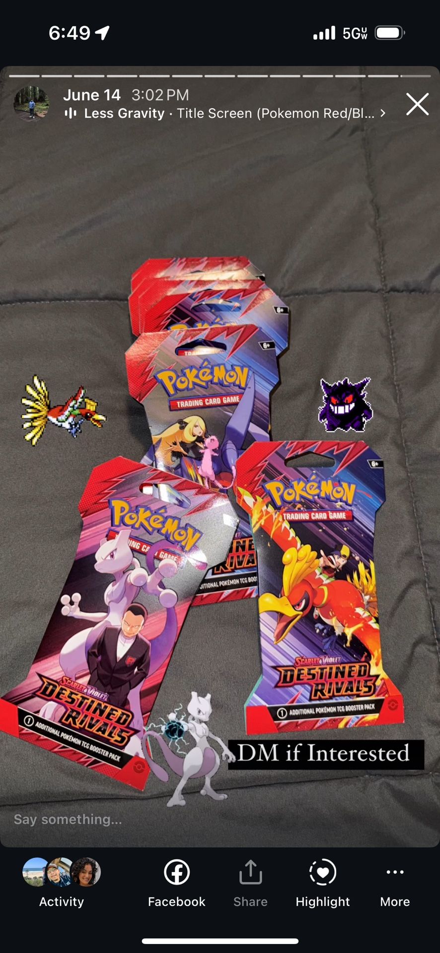 Pokémon Destined Rivals Booster Packs