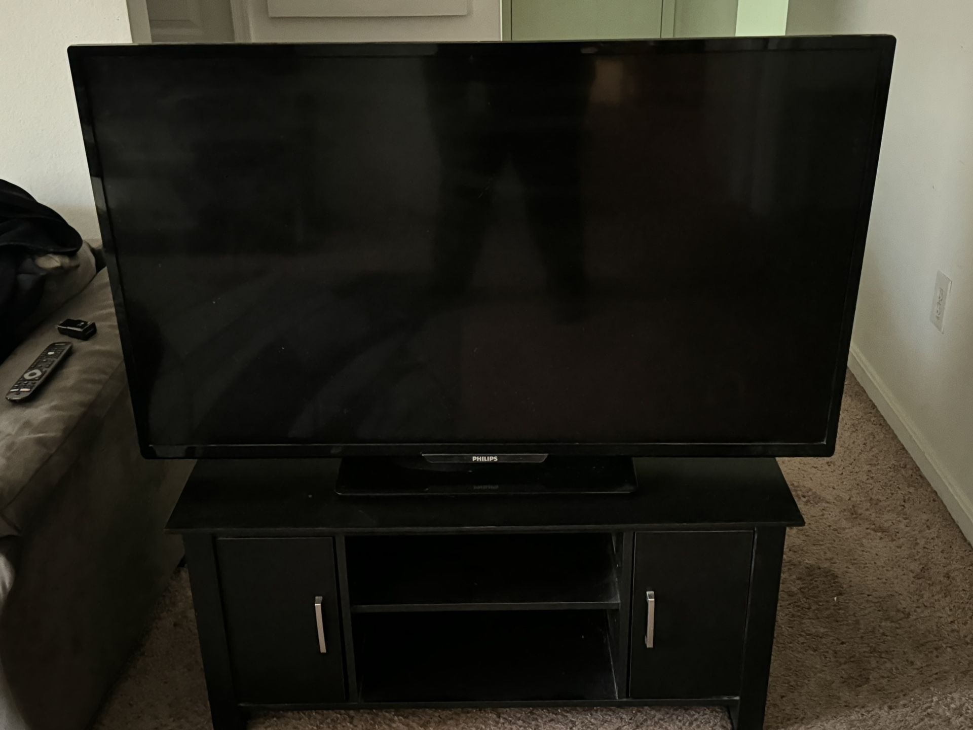 55 Inch 4K Flat Screen TV  With Stand 