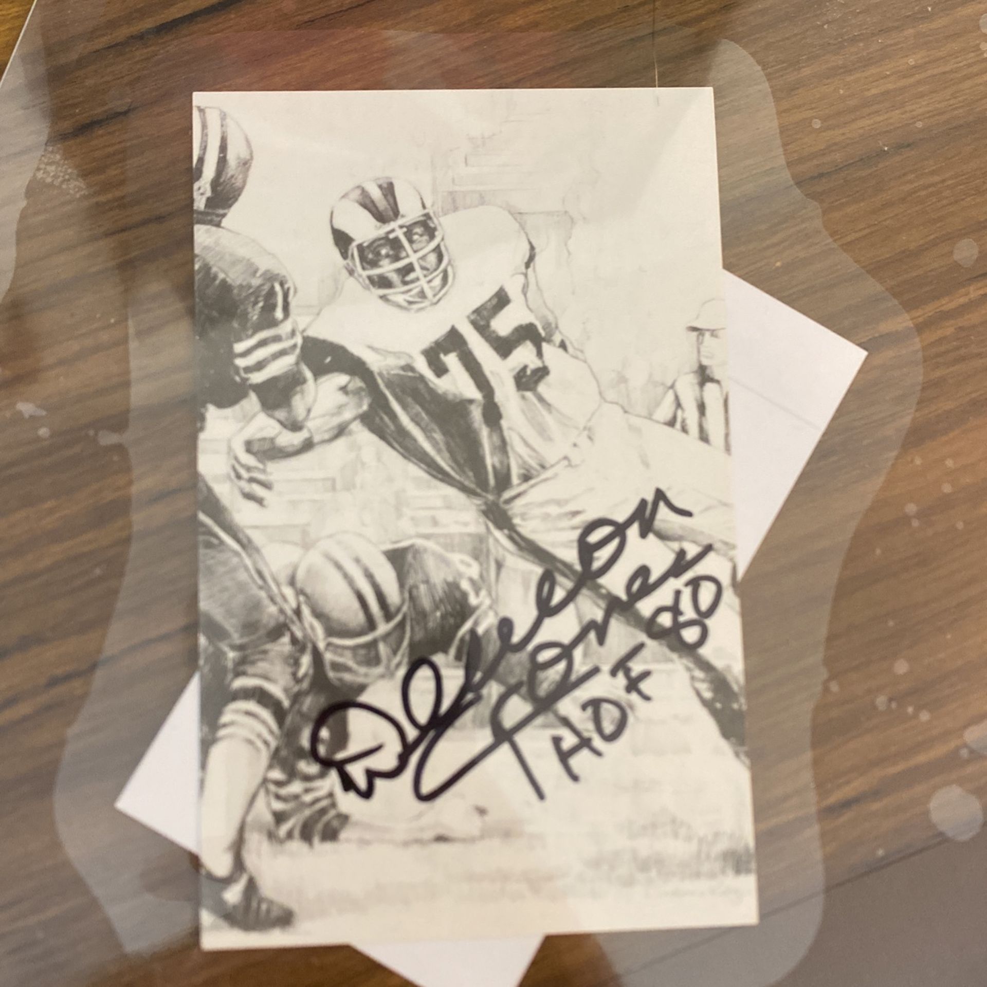 Deacon Jones Signed Postcard