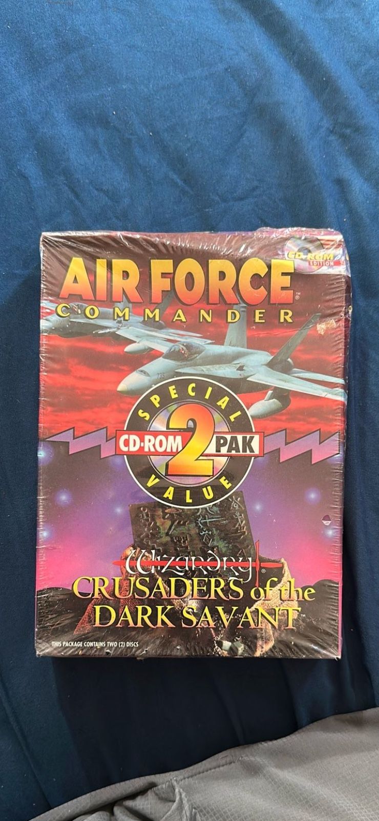 New Sealed Air Force Commander Wizardry Crusaders Dark Savant PC CD-Rom 2 Pak