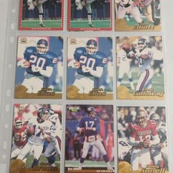 Lot Of Giants Football Cards From 1980s-2011