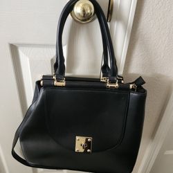 Black Medium Top Handle Bag