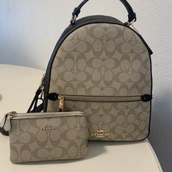 Coach Backpack & Matching Wallet 