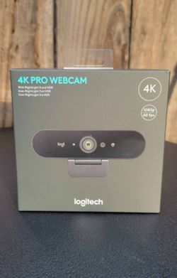 Logitech 4K Pro 4K Webcam New Sealed 4096x2160 Noise Cancel Mic