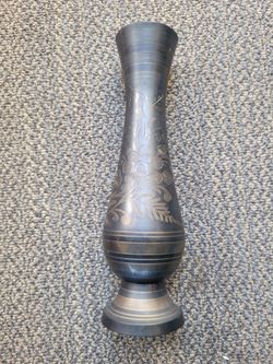 Brass Edged Design Vase