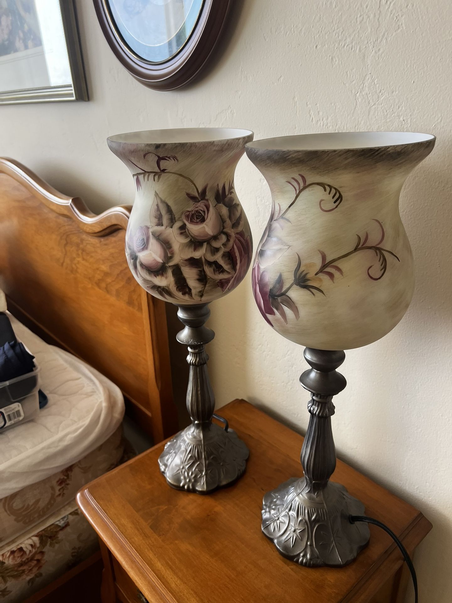 Pair Of Beautiful Victorian Style Lamps