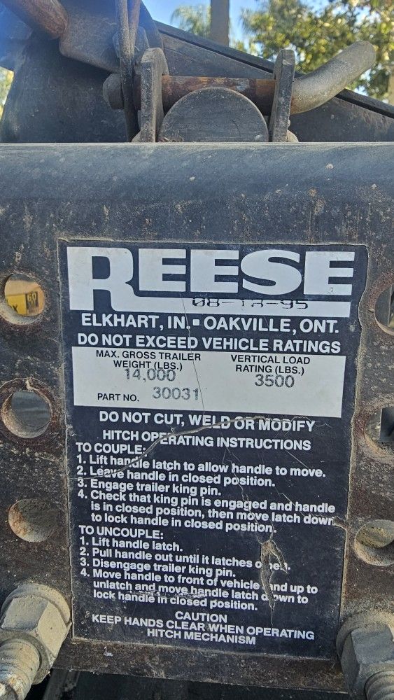1995 Reese Part# 30031
