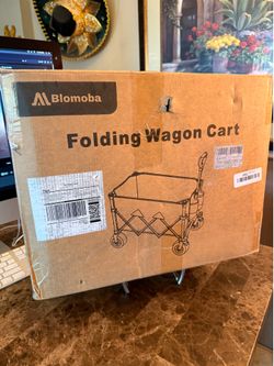 Blomoba Collapsible Wagon Cart, Flexible Handle, Portable Collapsible Wagon  New