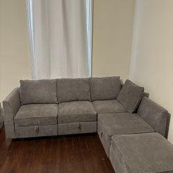 Modular Sectional Sofa W/ Storage 
