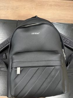 Off-White Black Men's Designer Backpack