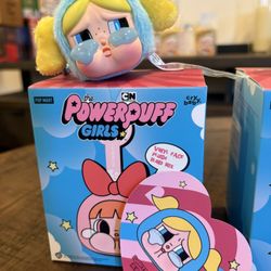 Pop Mart CRYBABY x Powerpuff Girls Series Bubbles Vinyl Face Plush