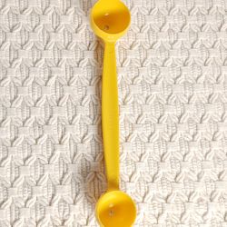 Vintage Tupperware Melon Baller Fruit Cookie Dough Scoop Yellow #1333