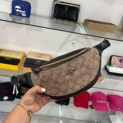 Coach Monogram Canvas Leather Adjustable Waist