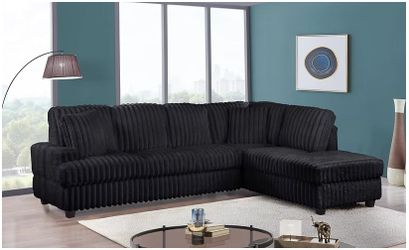 Lisbon 2-Pc Sectional Reversible Chaise. Living room set. Delivery & Financing Available!