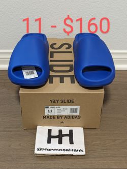 Adidas Yeezy Slides Blue Azure 11