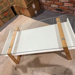 Coffee Table Wood & Glass