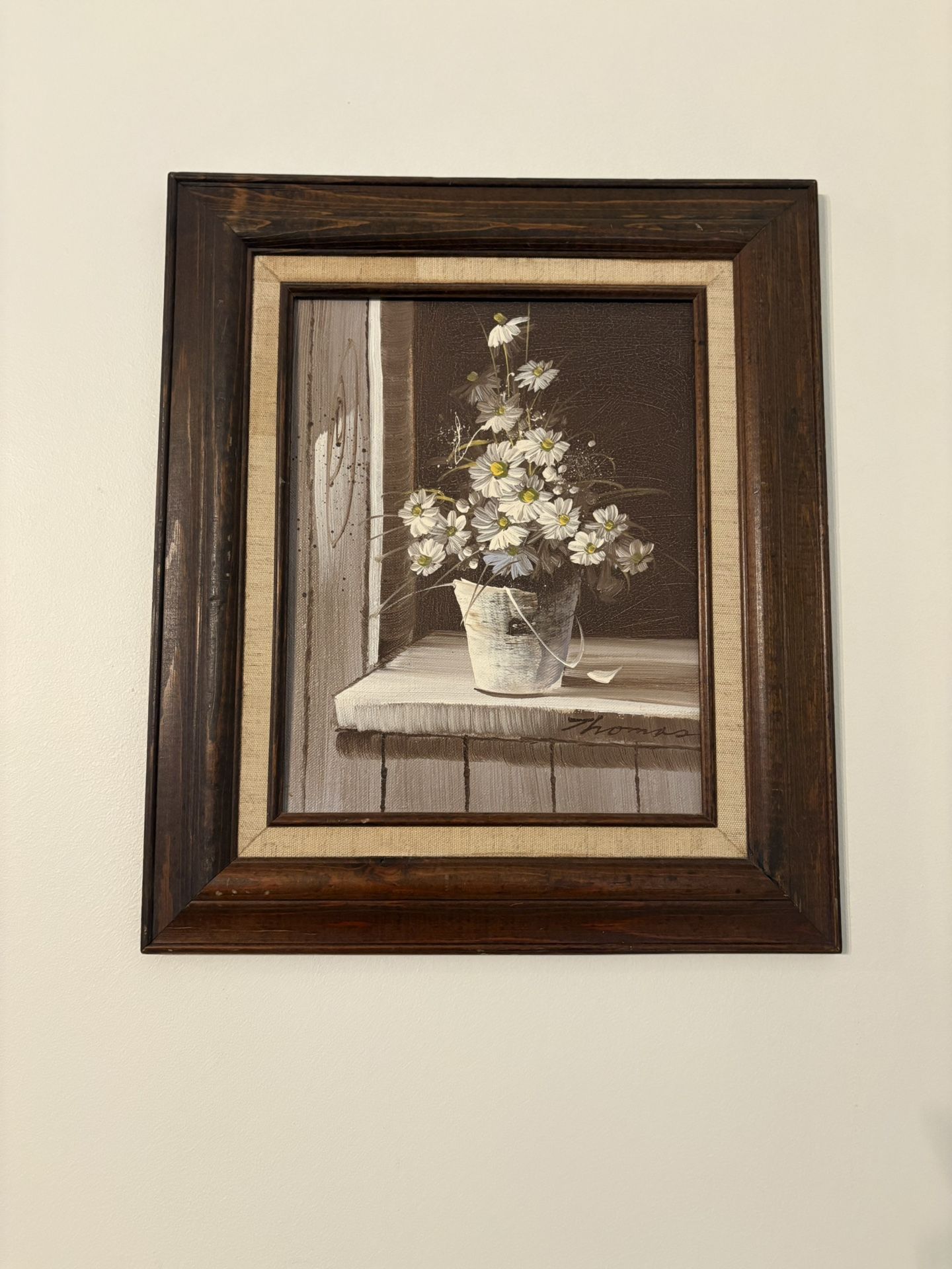 1970s Vintage Thomas Oil Painting 8x10