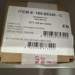 Pokemon Paldea Evolved Booster Box Case