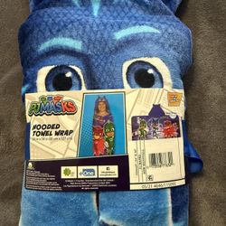 PJ Masks Hooded Kids Towel Wrap