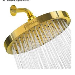 SparkPod Shower Head - High Pressure Rain - Premium Quality Luxury Design - Easy Clean Adjustable Replacement for Your Bathroom Shower Heads 