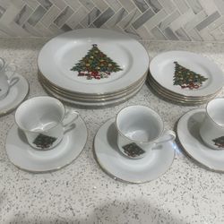 Fine china (Seagull) Plate Set 